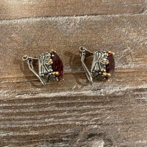 Jewelry - GARNET STUD EARRINGS Jewelry - GARNET STUD EARRINGS